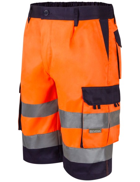BERMUDA BICOLOR AV. NAR FLUOR AZUL S-3XL