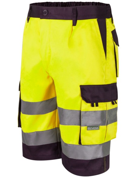 BERMUDA BICOLOR AV. FLUOR AZUL MARI S-3XL