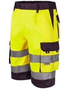 BERMUDA BICOLOR AV. FLUOR AZUL MARI S-3XL 2