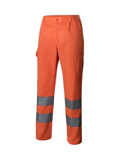 PANTALÓN MULTIBOLSILLOS AV. NARANJA FLUOR S-3XL