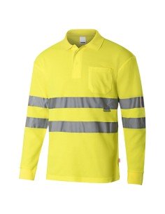 POLO ALGODÓN ML AV. AMARILLO FLUOR S-3XL