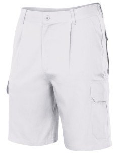 BERMUDA MULTIBOLSILLOS. BLANCO TALLA 36-60 2