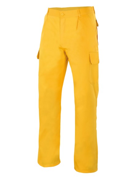 PANTALON MULTIBOLSILLOS. AMARILLO TALLA 34-64