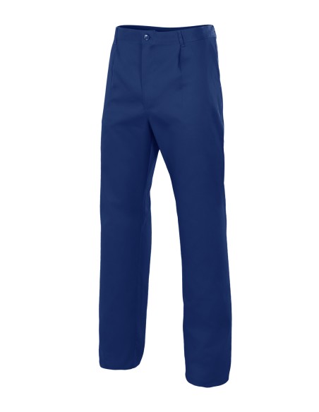 PANTALON CON ELÁSTICO. AZUL MARINO TALLA 36-60