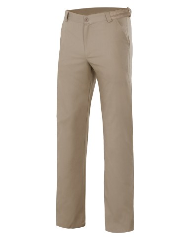 PANTALÓN CHINO STRETCH HOMBRE. BEIGE ARENA TALLA 36-56 (1)