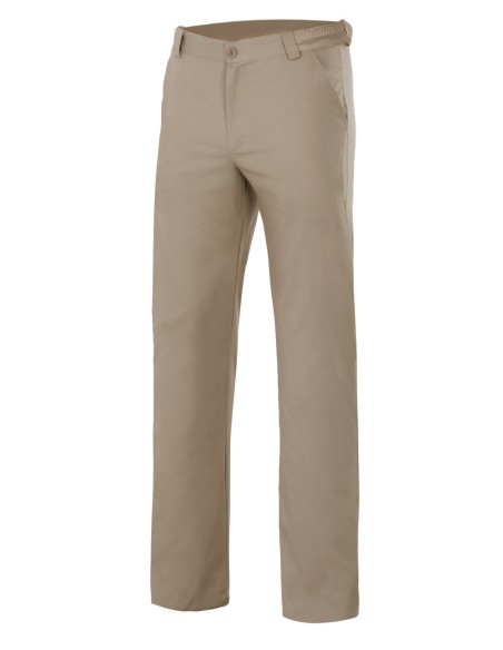 PANTALÓN CHINO STRETCH HOMBRE. BEIGE ARENA TALLA 36-56 (1)