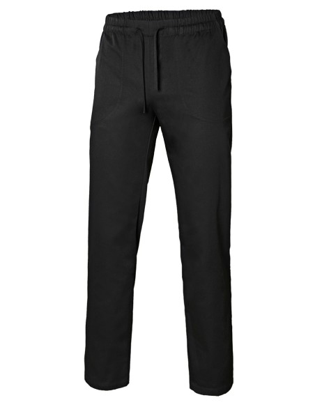 PANTALÓN CON CINTAS POPELÍN. NEGRO TALLA XS-3XL