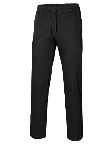 PANTALÓN CON CINTAS POPELÍN. NEGRO TALLA XS-3XL