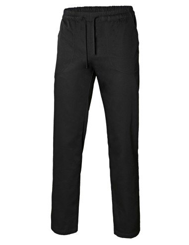 PANTALÓN CON CINTAS POPELÍN. NEGRO TALLA XS-3XL