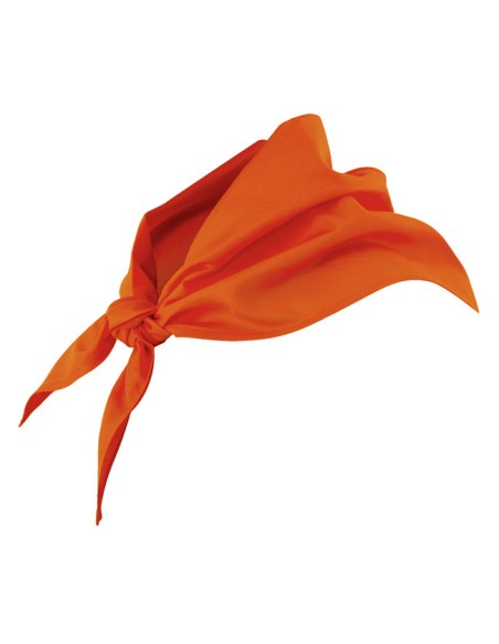PAÑUELO TRIANGULAR. NARANJA FLUOR