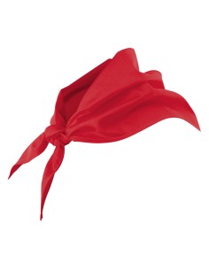 PAÑUELO TRIANGULAR. ROJO CORAL 2