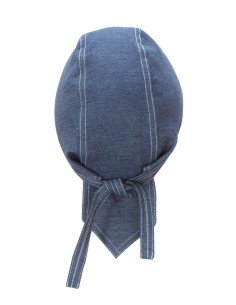 GORRO DENIM CON TIRAS. DENIM OSCURO