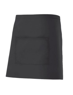 DELANTAL CORTO. NEGRO 2