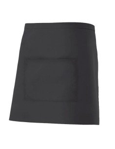 DELANTAL CORTO. NEGRO 2