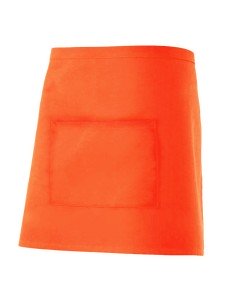 DELANTAL CORTO. NARANJA FLUOR 2