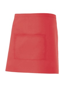 DELANTAL CORTO. ROJO CORAL 2