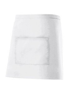 DELANTAL CORTO. BLANCO 2