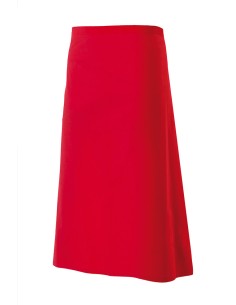 DELANTAL LARGO. ROJO