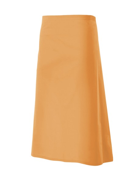 DELANTAL LARGO. NARANJA CLARO