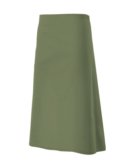 DELANTAL LARGO. VERDE CAZA