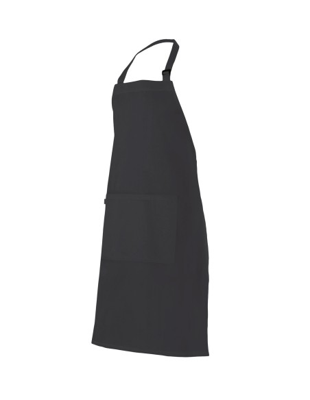 DELANTAL CON PETO. NEGRO