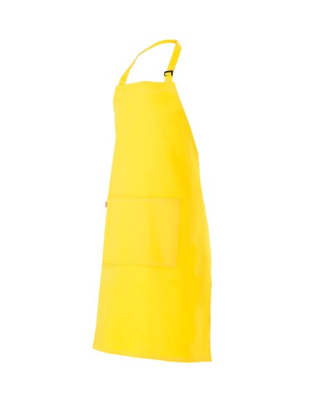 DELANTAL CON PETO. AMARILLO FLUOR