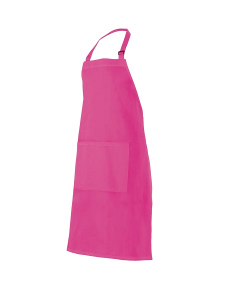DELANTAL CON PETO. FUCSIA