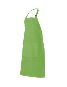 DELANTAL CON PETO. VERDE LIMA