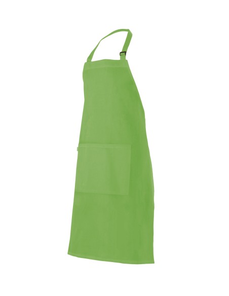 DELANTAL CON PETO. VERDE LIMA