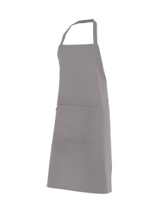 DELANTAL DE POLIESTER CON PETO. GRIS VIGORE 2