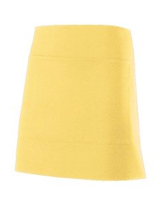 DELANTAL CORTO DE POLIESTER. AMARILLO CLARO
