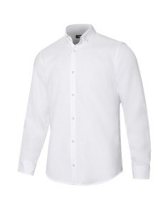 CAMISA OXFORD MANGA LARGA HOMB. BLANCO TALLA S-3XL