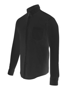 CAMISA HOMBRE STRETCH. NEGRO TALLA S-3XL 2