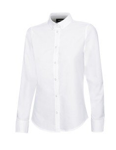 CAMISA OXFORD MANGA LARGA MUJE. BLANCO TALLA S-2XL 2