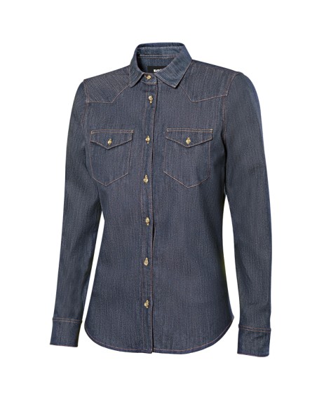 CAMISA DENIM MUJER. DENIM TALLA S-2XL