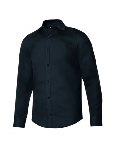 CAMISA MANGA LARGA HOMBRE. NEGRO TALLA S-3XL