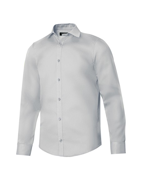 CAMISA MANGA LARGA HOMBRE. BLANCO TALLA S-3XL