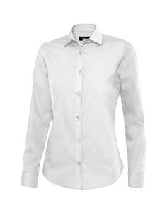 CAMISA MANGA LARGA MUJER. BLANCO TALLA XS-2XL