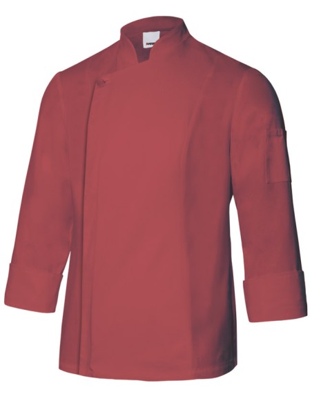 CHAQUETA COCINERO TC. ROJO CORAL TALLA 46-64