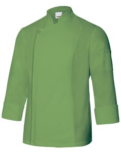 CHAQUETA COCINERO TC. VERDE LIMA TALLA 46-64