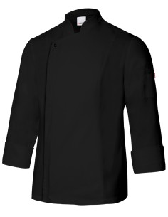CHAQUETA COCINERO TRANSPIRABLE. NEGRO TALLA 46-64 2