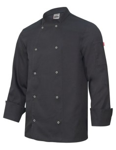 CHAQUETA COCINA AUTOMATICOS ML. NEGRO TALLA 44-64