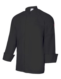 CHAQUETA COCINA CIERRE CENTRAL. NEGRO TALLA 46-64 2