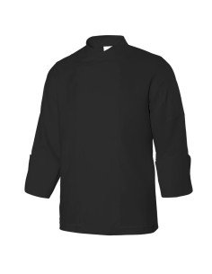 CHAQUETA COCINA MICROFIBRA ML. NEGRO TALLA 
XS-3XL 2