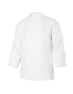 CHAQUETA COCINA MICROFIBRA ML. BLANCO TALLA 
XS-3XL 2