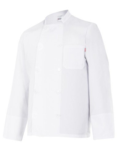 CHAQUETA COCINERO MANGA LARGA. BLANCO TALLA 44-64