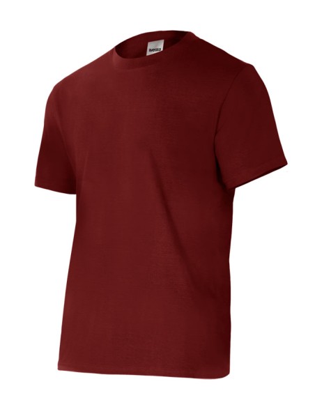 CAMISETA MANGA CORTA. GRANATE TALLA S-3XL
