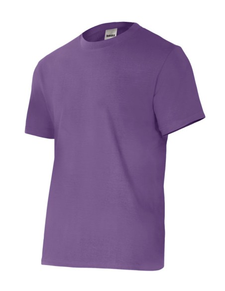 CAMISETA MANGA CORTA. MORADO TALLA S-3XL