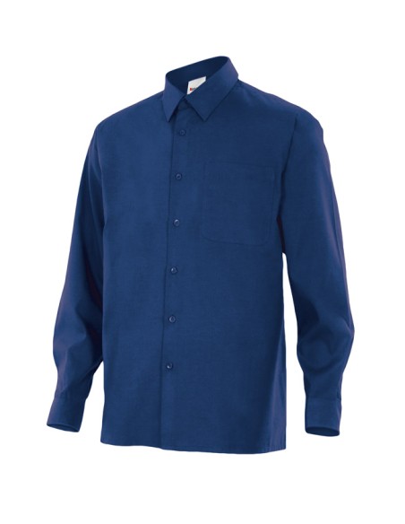 CAMISA MANGA LARGA UN BOLSILLO. GRANATE TALLA S-3XL