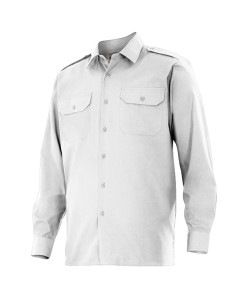 CAMISA UNIFORME MANGA LARGA. BLANCO TALLA S-3XL